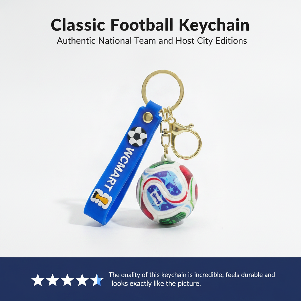 Classic Football Keychain